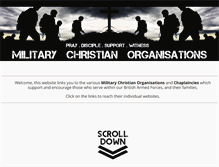 Tablet Screenshot of militarychristians.org.uk